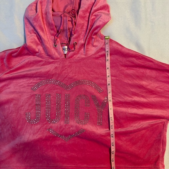 Pink Velour Juicy Couture Hoodie and Jogger Set - Picture 8 of 11